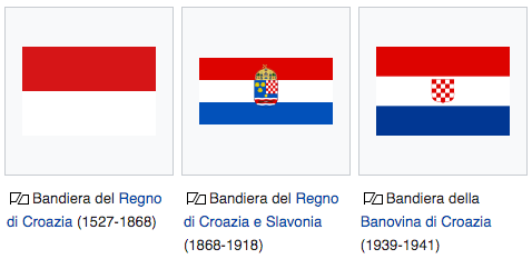Bandiera Croazia - Evoluzione I parte