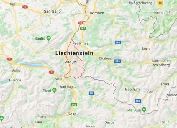 Dove si trova il Liechtenstein