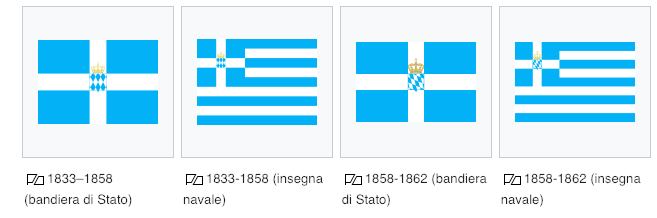 Bandiere storiche Grecia I parte