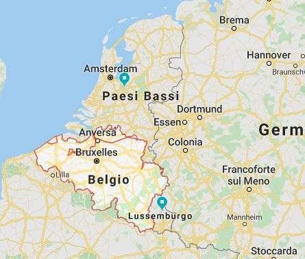 Posizione Geografica Belgio